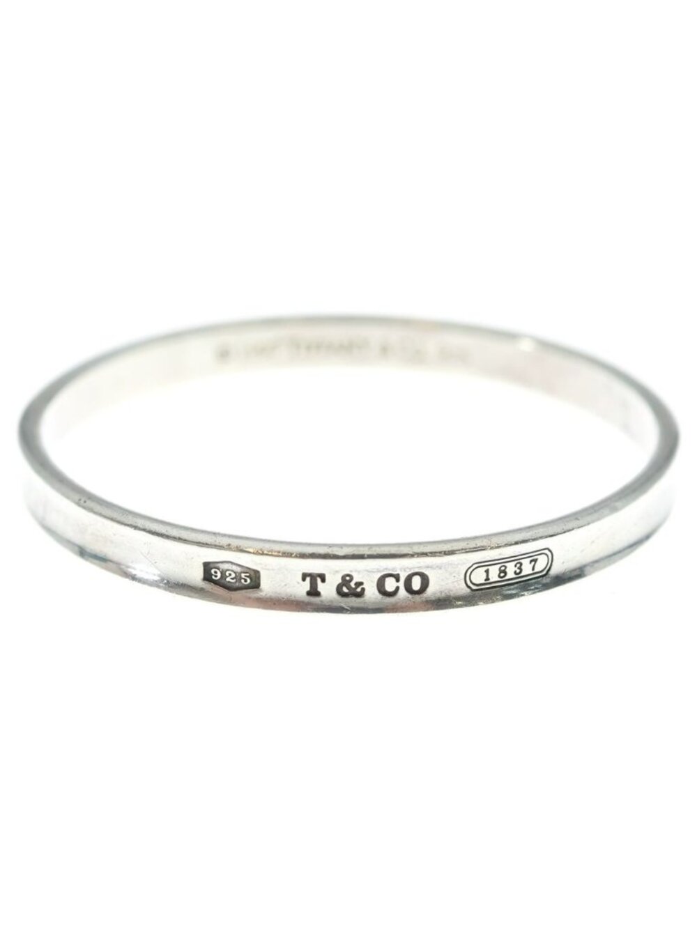 Tiffany & Co 1837 Narrow Bangle Bracelet Silver
